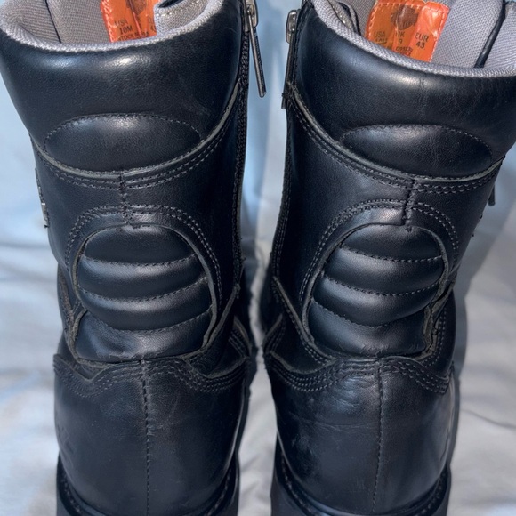 Harley-Davidson Black Leather Lace-Up Boots - Picture 8 of 11